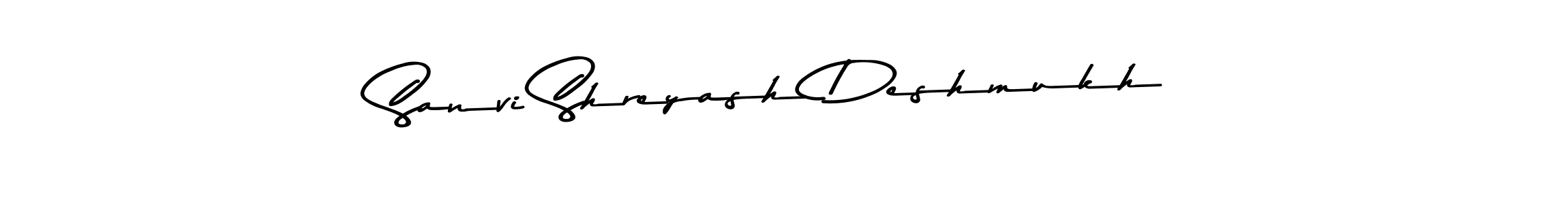 Sanvi Shreyash Deshmukh stylish signature style. Best Handwritten Sign (Asem Kandis PERSONAL USE) for my name. Handwritten Signature Collection Ideas for my name Sanvi Shreyash Deshmukh. Sanvi Shreyash Deshmukh signature style 9 images and pictures png