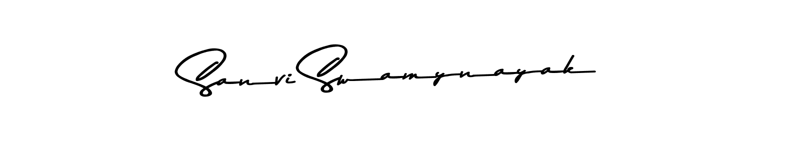 Sanvi Swamynayak stylish signature style. Best Handwritten Sign (Asem Kandis PERSONAL USE) for my name. Handwritten Signature Collection Ideas for my name Sanvi Swamynayak. Sanvi Swamynayak signature style 9 images and pictures png