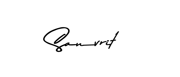 How to make Sanvrit name signature. Use Asem Kandis PERSONAL USE style for creating short signs online. This is the latest handwritten sign. Sanvrit signature style 9 images and pictures png