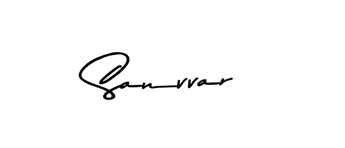 Use a signature maker to create a handwritten signature online. With this signature software, you can design (Asem Kandis PERSONAL USE) your own signature for name Sanvvar. Sanvvar signature style 9 images and pictures png