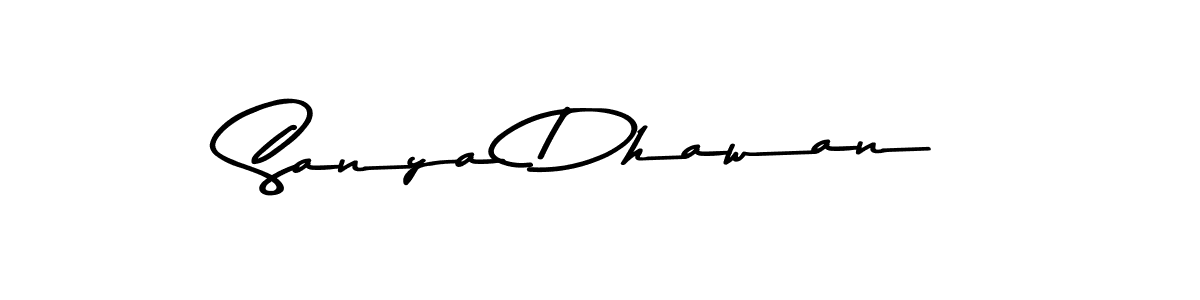 Design your own signature with our free online signature maker. With this signature software, you can create a handwritten (Asem Kandis PERSONAL USE) signature for name Sanya Dhawan. Sanya Dhawan signature style 9 images and pictures png