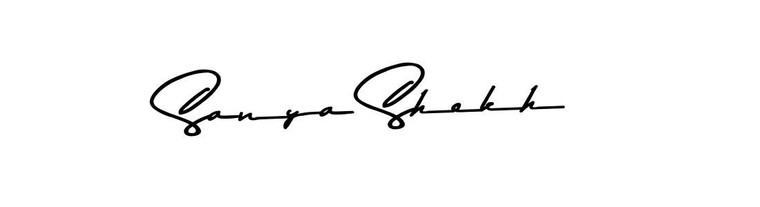 How to make Sanya Shekh signature? Asem Kandis PERSONAL USE is a professional autograph style. Create handwritten signature for Sanya Shekh name. Sanya Shekh signature style 9 images and pictures png