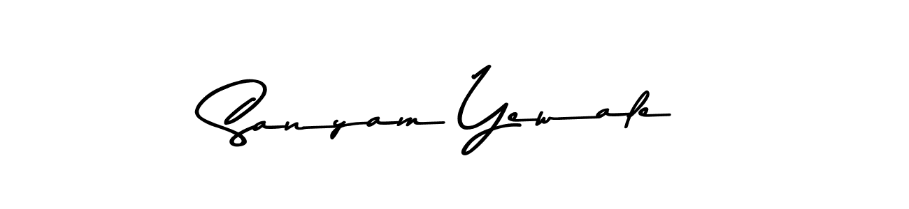 Also we have Sanyam Yewale name is the best signature style. Create professional handwritten signature collection using Asem Kandis PERSONAL USE autograph style. Sanyam Yewale signature style 9 images and pictures png