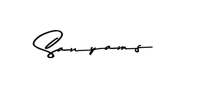 if you are searching for the best signature style for your name Sanyams. so please give up your signature search. here we have designed multiple signature styles  using Asem Kandis PERSONAL USE. Sanyams signature style 9 images and pictures png