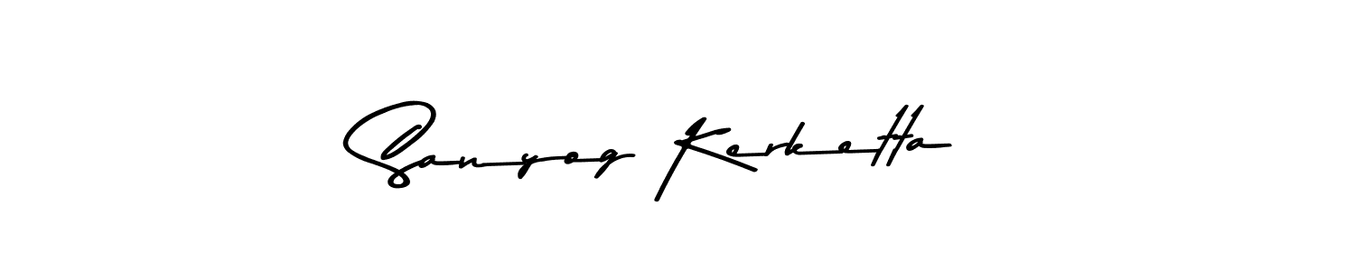 The best way (Asem Kandis PERSONAL USE) to make a short signature is to pick only two or three words in your name. The name Sanyog Kerketta include a total of six letters. For converting this name. Sanyog Kerketta signature style 9 images and pictures png