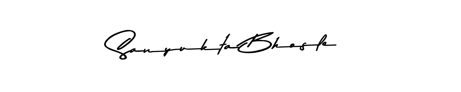 Use a signature maker to create a handwritten signature online. With this signature software, you can design (Asem Kandis PERSONAL USE) your own signature for name Sanyukta Bhosle. Sanyukta Bhosle signature style 9 images and pictures png