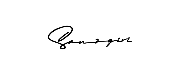 You should practise on your own different ways (Asem Kandis PERSONAL USE) to write your name (Sanzgiri) in signature. don't let someone else do it for you. Sanzgiri signature style 9 images and pictures png
