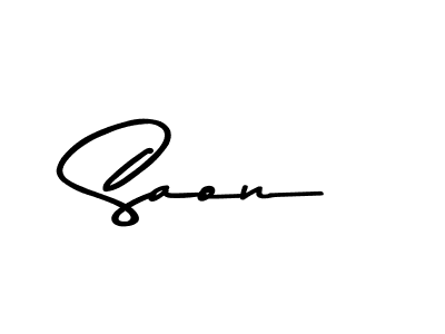 Saon stylish signature style. Best Handwritten Sign (Asem Kandis PERSONAL USE) for my name. Handwritten Signature Collection Ideas for my name Saon. Saon signature style 9 images and pictures png