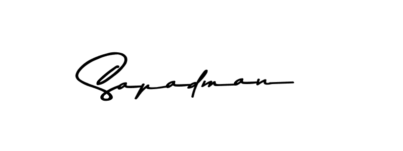 The best way (Asem Kandis PERSONAL USE) to make a short signature is to pick only two or three words in your name. The name Sapadman include a total of six letters. For converting this name. Sapadman signature style 9 images and pictures png