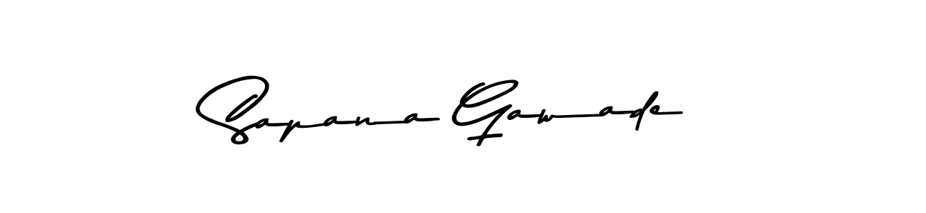 Also we have Sapana Gawade name is the best signature style. Create professional handwritten signature collection using Asem Kandis PERSONAL USE autograph style. Sapana Gawade signature style 9 images and pictures png