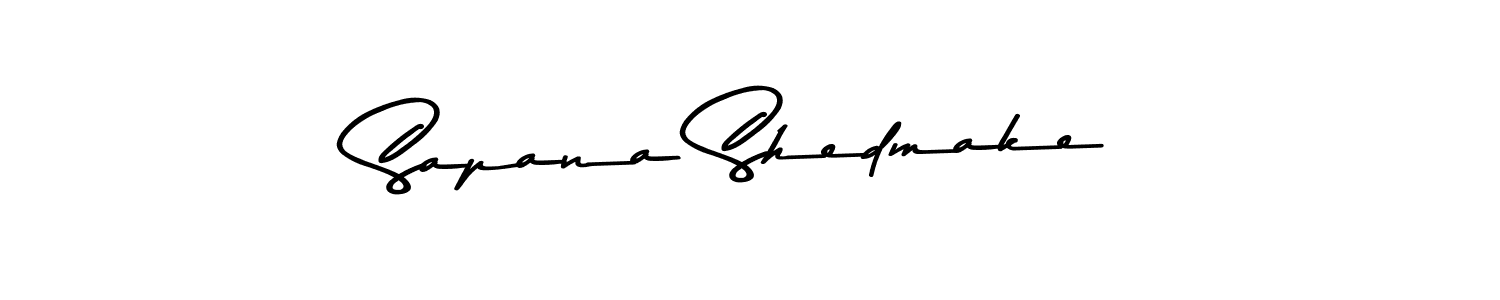 Asem Kandis PERSONAL USE is a professional signature style that is perfect for those who want to add a touch of class to their signature. It is also a great choice for those who want to make their signature more unique. Get Sapana Shedmake name to fancy signature for free. Sapana Shedmake signature style 9 images and pictures png