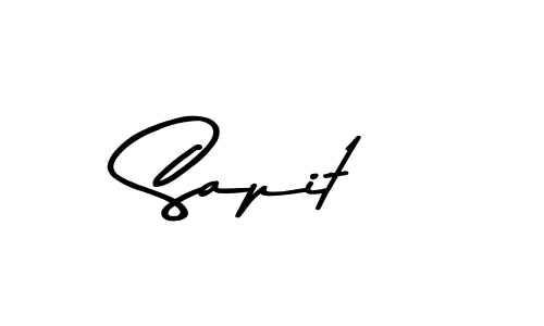 Make a beautiful signature design for name Sapit. With this signature (Asem Kandis PERSONAL USE) style, you can create a handwritten signature for free. Sapit signature style 9 images and pictures png