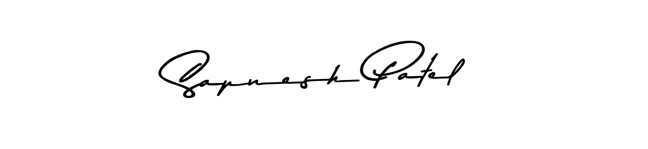 Also You can easily find your signature by using the search form. We will create Sapnesh Patel name handwritten signature images for you free of cost using Asem Kandis PERSONAL USE sign style. Sapnesh Patel signature style 9 images and pictures png