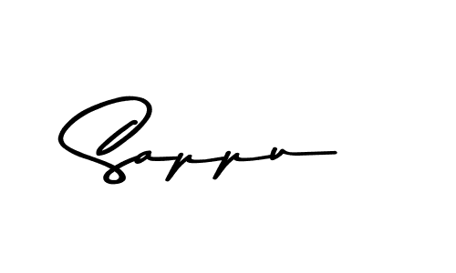 How to make Sappu signature? Asem Kandis PERSONAL USE is a professional autograph style. Create handwritten signature for Sappu name. Sappu signature style 9 images and pictures png