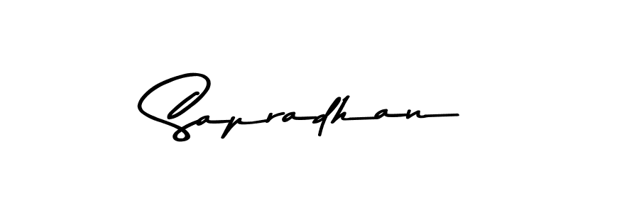Design your own signature with our free online signature maker. With this signature software, you can create a handwritten (Asem Kandis PERSONAL USE) signature for name Sapradhan. Sapradhan signature style 9 images and pictures png
