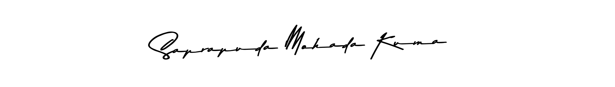 How to make Saprapuda Mohada Kuma signature? Asem Kandis PERSONAL USE is a professional autograph style. Create handwritten signature for Saprapuda Mohada Kuma name. Saprapuda Mohada Kuma signature style 9 images and pictures png