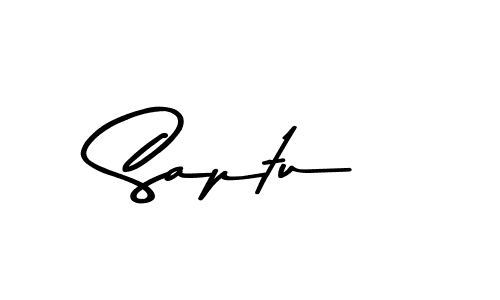 Create a beautiful signature design for name Saptu. With this signature (Asem Kandis PERSONAL USE) fonts, you can make a handwritten signature for free. Saptu signature style 9 images and pictures png