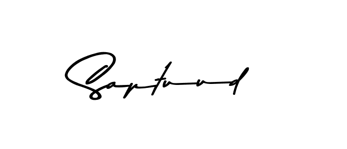 How to make Saptuud signature? Asem Kandis PERSONAL USE is a professional autograph style. Create handwritten signature for Saptuud name. Saptuud signature style 9 images and pictures png