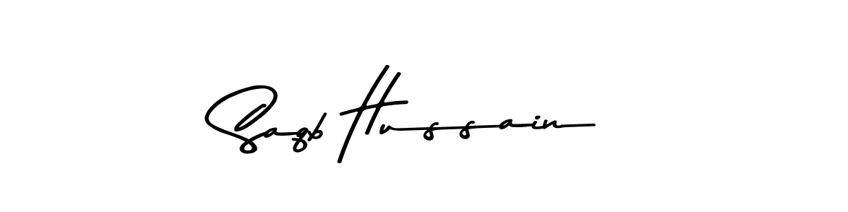 How to make Saqb Hussain signature? Asem Kandis PERSONAL USE is a professional autograph style. Create handwritten signature for Saqb Hussain name. Saqb Hussain signature style 9 images and pictures png