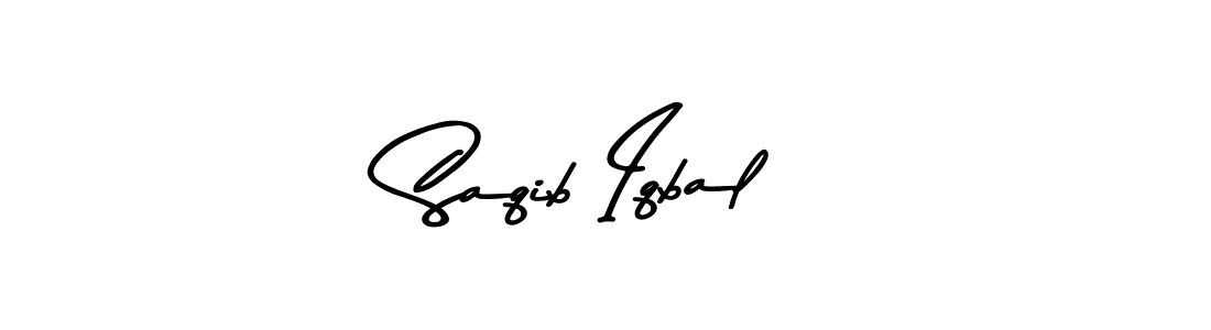 Make a beautiful signature design for name Saqib Iqbal. With this signature (Asem Kandis PERSONAL USE) style, you can create a handwritten signature for free. Saqib Iqbal signature style 9 images and pictures png