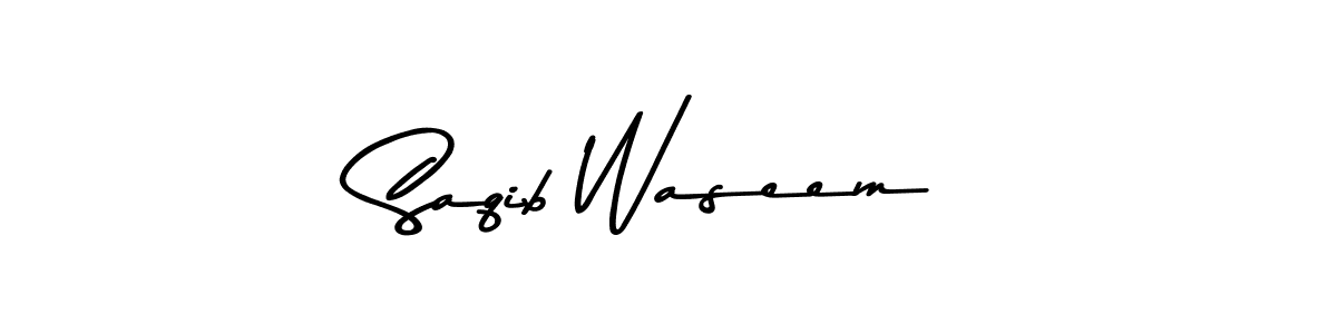 Make a beautiful signature design for name Saqib Waseem. Use this online signature maker to create a handwritten signature for free. Saqib Waseem signature style 9 images and pictures png