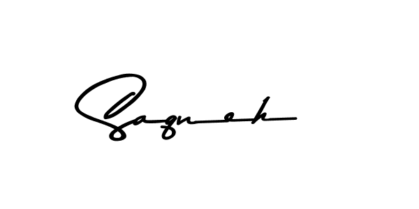 Make a beautiful signature design for name Saqneh. With this signature (Asem Kandis PERSONAL USE) style, you can create a handwritten signature for free. Saqneh signature style 9 images and pictures png