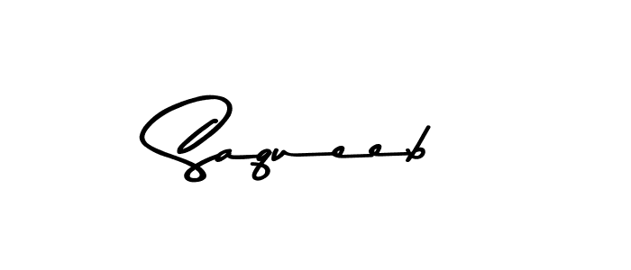 How to make Saqueeb name signature. Use Asem Kandis PERSONAL USE style for creating short signs online. This is the latest handwritten sign. Saqueeb signature style 9 images and pictures png