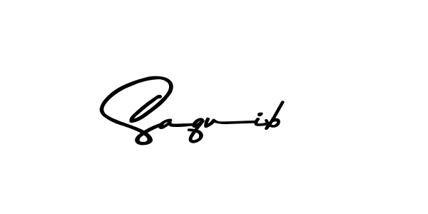 Design your own signature with our free online signature maker. With this signature software, you can create a handwritten (Asem Kandis PERSONAL USE) signature for name Saquib. Saquib signature style 9 images and pictures png