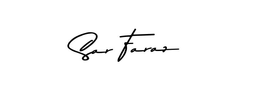 Sar Faraz stylish signature style. Best Handwritten Sign (Asem Kandis PERSONAL USE) for my name. Handwritten Signature Collection Ideas for my name Sar Faraz. Sar Faraz signature style 9 images and pictures png