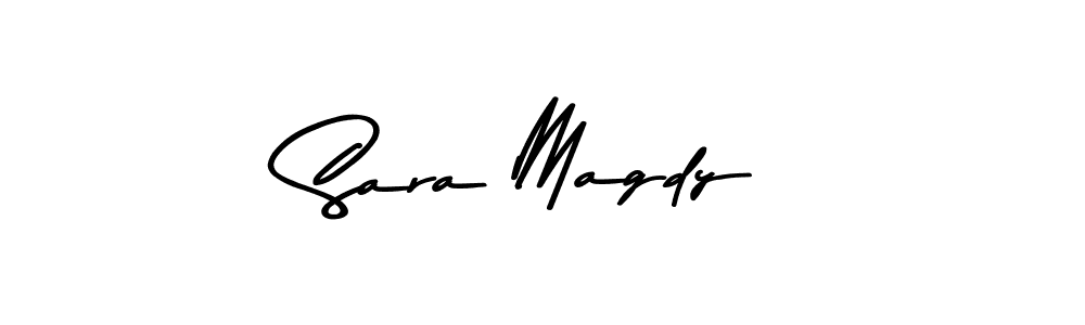 Also You can easily find your signature by using the search form. We will create Sara Magdy name handwritten signature images for you free of cost using Asem Kandis PERSONAL USE sign style. Sara Magdy signature style 9 images and pictures png