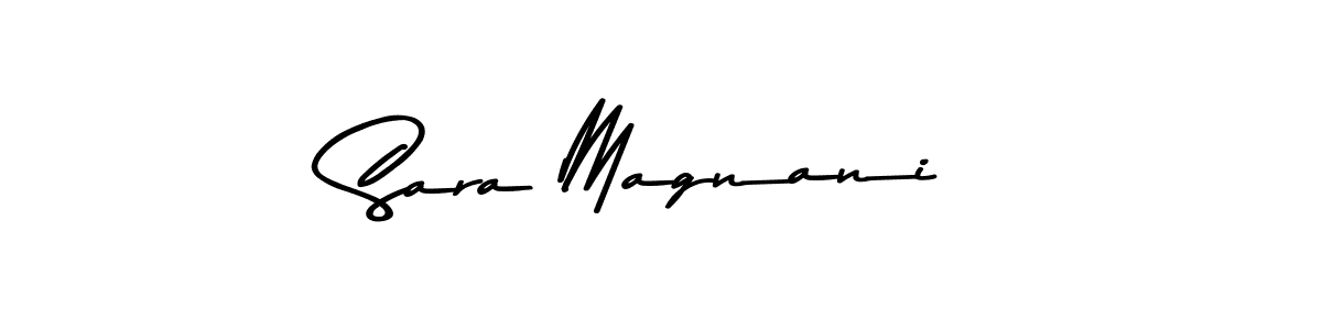 if you are searching for the best signature style for your name Sara Magnani. so please give up your signature search. here we have designed multiple signature styles  using Asem Kandis PERSONAL USE. Sara Magnani signature style 9 images and pictures png