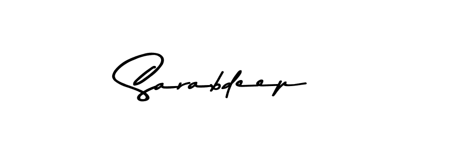 Make a beautiful signature design for name Sarabdeep. With this signature (Asem Kandis PERSONAL USE) style, you can create a handwritten signature for free. Sarabdeep signature style 9 images and pictures png
