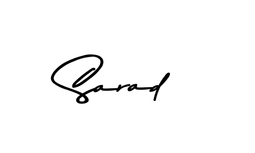 Design your own signature with our free online signature maker. With this signature software, you can create a handwritten (Asem Kandis PERSONAL USE) signature for name Sarad. Sarad signature style 9 images and pictures png