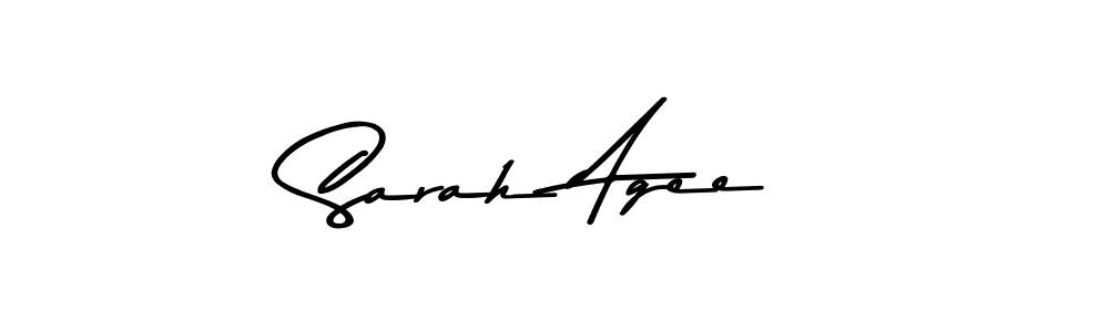 Sarah Agee stylish signature style. Best Handwritten Sign (Asem Kandis PERSONAL USE) for my name. Handwritten Signature Collection Ideas for my name Sarah Agee. Sarah Agee signature style 9 images and pictures png