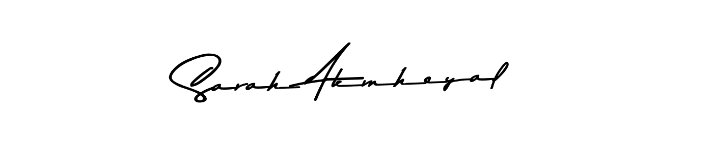 You can use this online signature creator to create a handwritten signature for the name Sarah Akmheyal. This is the best online autograph maker. Sarah Akmheyal signature style 9 images and pictures png