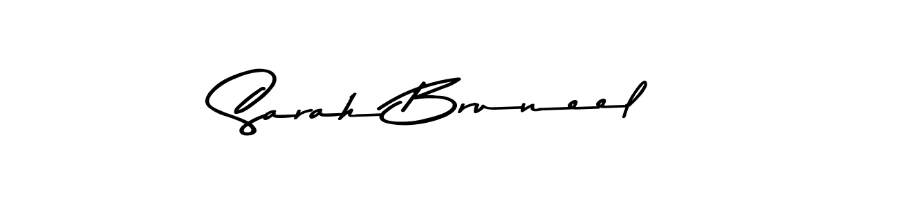 How to make Sarah Bruneel name signature. Use Asem Kandis PERSONAL USE style for creating short signs online. This is the latest handwritten sign. Sarah Bruneel signature style 9 images and pictures png