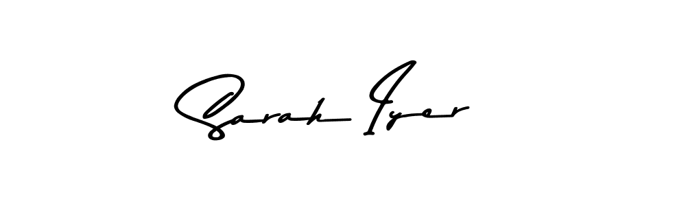 if you are searching for the best signature style for your name Sarah Iyer. so please give up your signature search. here we have designed multiple signature styles  using Asem Kandis PERSONAL USE. Sarah Iyer signature style 9 images and pictures png