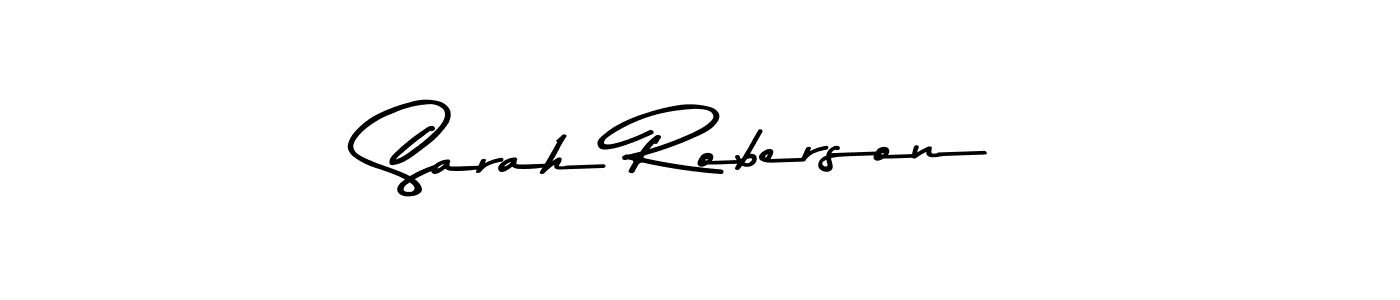 How to make Sarah Roberson name signature. Use Asem Kandis PERSONAL USE style for creating short signs online. This is the latest handwritten sign. Sarah Roberson signature style 9 images and pictures png