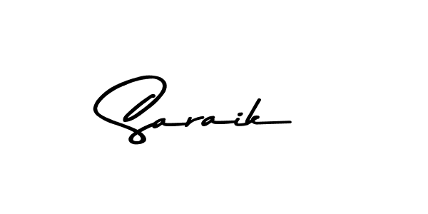 Use a signature maker to create a handwritten signature online. With this signature software, you can design (Asem Kandis PERSONAL USE) your own signature for name Saraik. Saraik signature style 9 images and pictures png