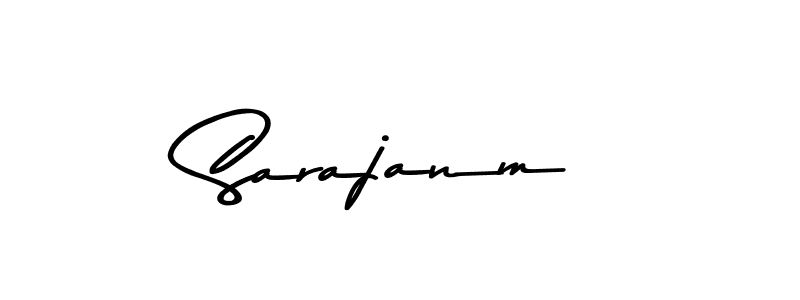 Sarajanm stylish signature style. Best Handwritten Sign (Asem Kandis PERSONAL USE) for my name. Handwritten Signature Collection Ideas for my name Sarajanm. Sarajanm signature style 9 images and pictures png