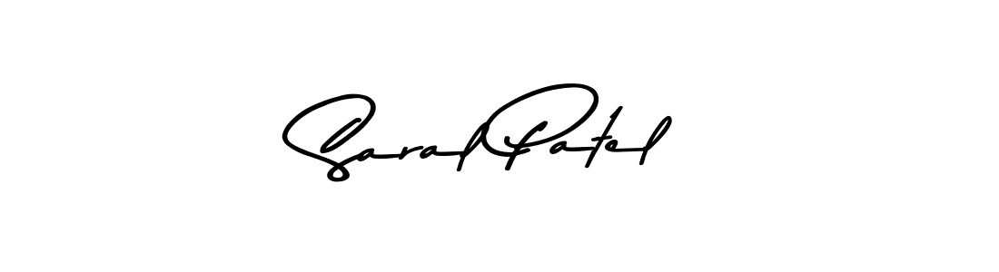 Design your own signature with our free online signature maker. With this signature software, you can create a handwritten (Asem Kandis PERSONAL USE) signature for name Saral Patel. Saral Patel signature style 9 images and pictures png