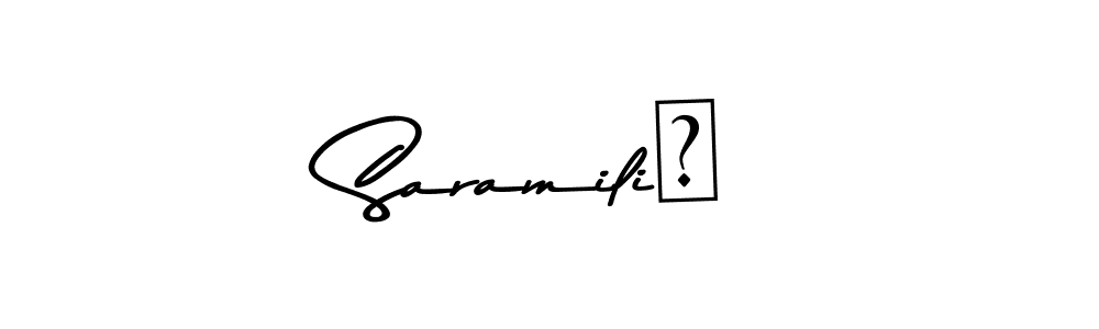 It looks lik you need a new signature style for name SaramiliĆ. Design unique handwritten (Asem Kandis PERSONAL USE) signature with our free signature maker in just a few clicks. SaramiliĆ signature style 9 images and pictures png