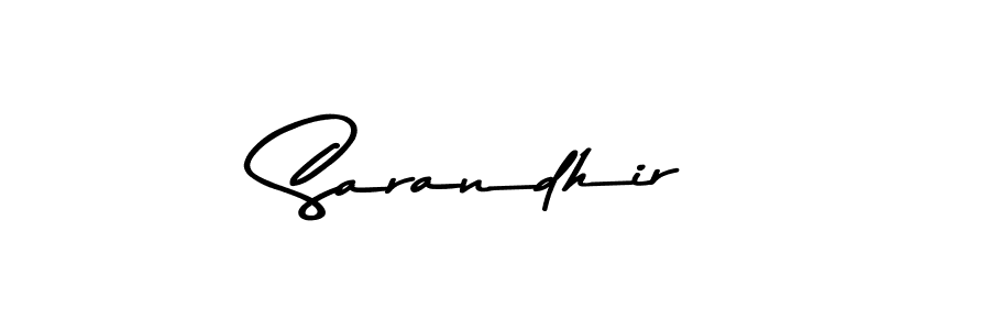 Similarly Asem Kandis PERSONAL USE is the best handwritten signature design. Signature creator online .You can use it as an online autograph creator for name Sarandhir. Sarandhir signature style 9 images and pictures png