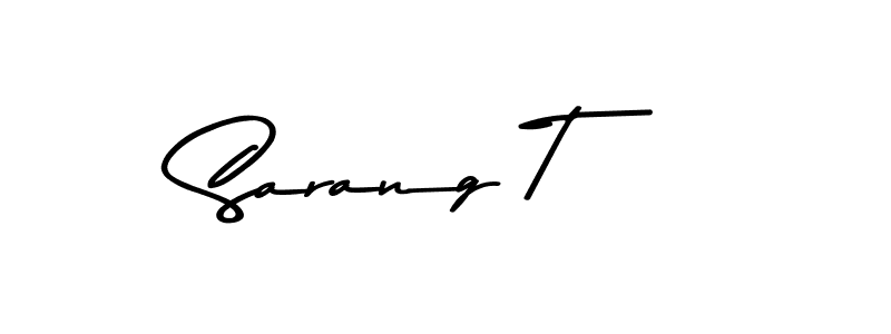 Make a beautiful signature design for name Sarang T. Use this online signature maker to create a handwritten signature for free. Sarang T signature style 9 images and pictures png