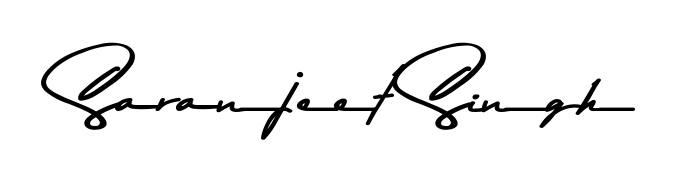 An effortless, minimalist signature concept for Saranjeet Singh using Asem Kandis PERSONAL USE design. Clean lines that look great on any document. Saranjeet Singh signature style 9 images and pictures png