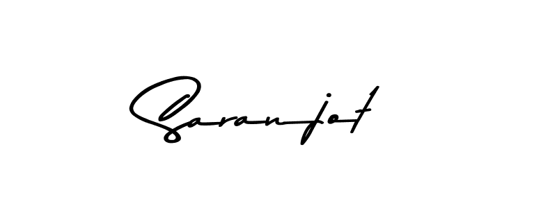 Create a beautiful signature design for name Saranjot. With this signature (Asem Kandis PERSONAL USE) fonts, you can make a handwritten signature for free. Saranjot signature style 9 images and pictures png