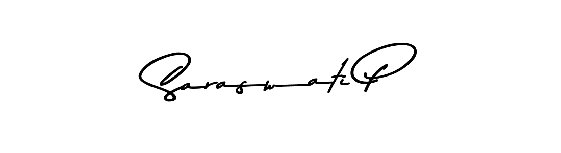 Make a beautiful signature design for name Saraswati P. With this signature (Asem Kandis PERSONAL USE) style, you can create a handwritten signature for free. Saraswati P signature style 9 images and pictures png