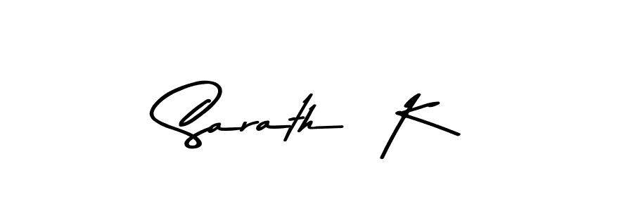 Asem Kandis PERSONAL USE is a professional signature style that is perfect for those who want to add a touch of class to their signature. It is also a great choice for those who want to make their signature more unique. Get Sarath  K name to fancy signature for free. Sarath  K signature style 9 images and pictures png