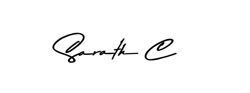 Use a signature maker to create a handwritten signature online. With this signature software, you can design (Asem Kandis PERSONAL USE) your own signature for name Sarath C. Sarath C signature style 9 images and pictures png