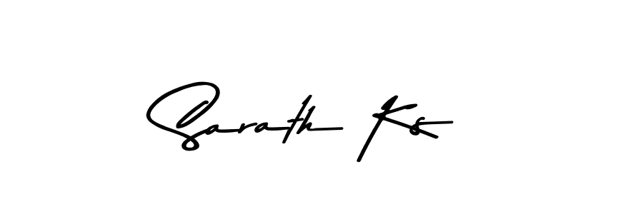 Create a beautiful signature design for name Sarath Ks. With this signature (Asem Kandis PERSONAL USE) fonts, you can make a handwritten signature for free. Sarath Ks signature style 9 images and pictures png